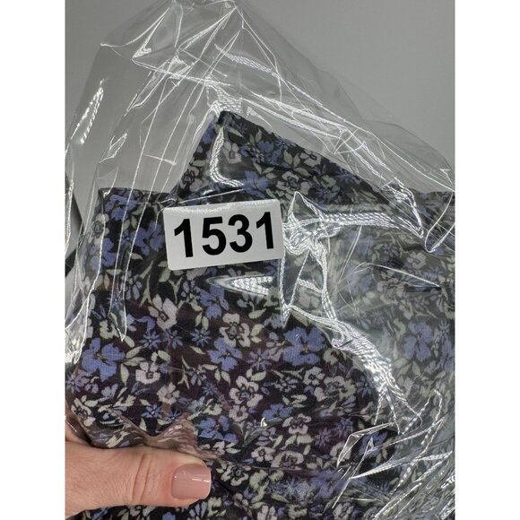 Yumi Kim Floral Maxi Skirt Womens Size L Ruffle Tulip Hem Flowy Rayon Tiered - Picture 8 of 8